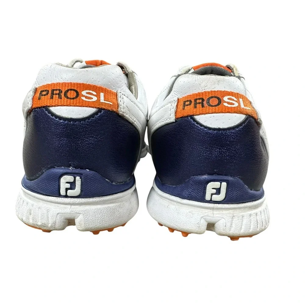 Footjoy Golf Shoes 8.5 M White Leather‎ Pro SL Spikeless Athletic 53533